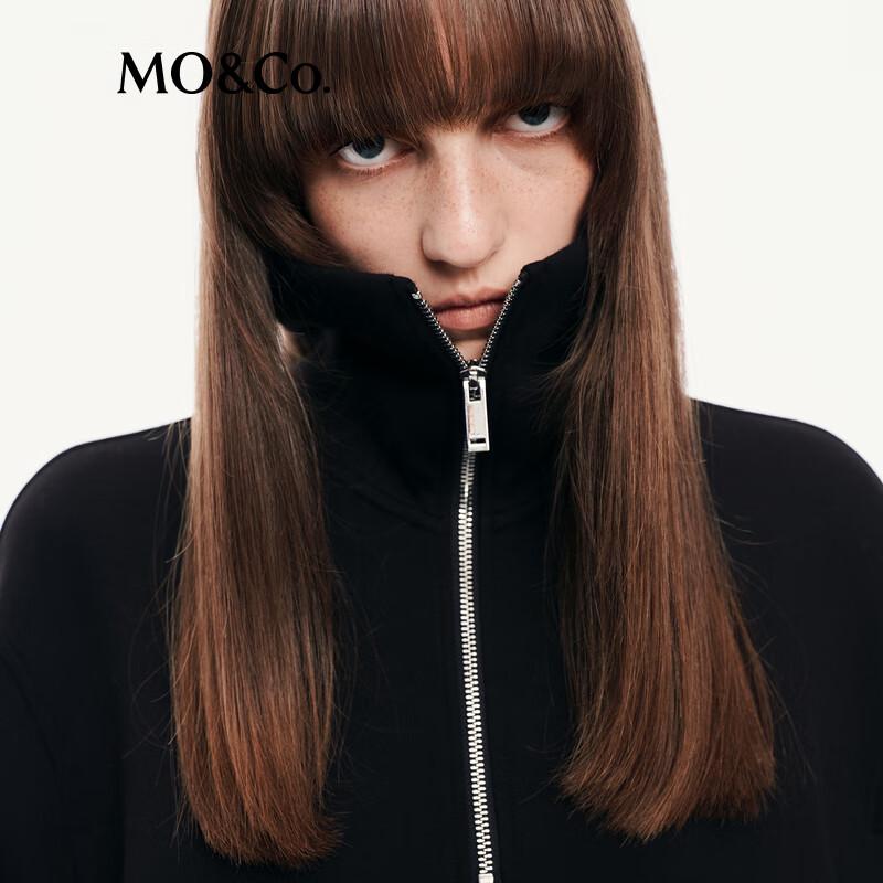 MO&Co. High-Neck Straight Fit Sweatshirt Dress