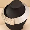 Luo Feng Exaggerated Choker Open Collar Metal Irregular Wide Version Corrugated Punk Collar