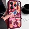 Pink Cartoon Pattern Floral Case For Xiaomi Redmi Note 14 13 Pro 5G 4G 12 11 Funda Xiaomi 14T 13T 11T Pro Shockproof Bumper Silicone Cover