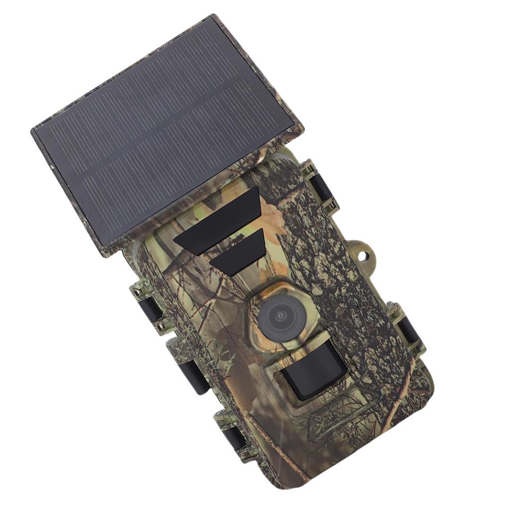 Solar Trail Camera 8K 60MP WiFi Wildlife Hunting Camera IP66 Waterproof Outdoor Night Vision Game Camera