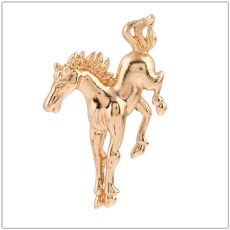 Zodiac Horse Brooch - European & American Fashion Lapel Pin Jewelry