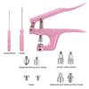 AEE4-Snap Fasteners Button With Pliers Tool, Plastic Metal Snaps No-Sew Buttons For Clothes, Wallets And Sewing