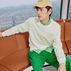 Skechers Solid Color Casual Hoodie Unisex hoodies Cotton-Candy-White L323U122-0074