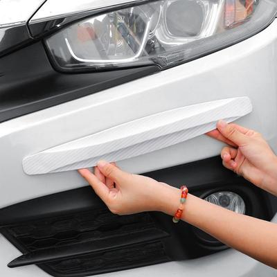 2 Stück PVC Auto Stoßstangen Aufkleber Schutzstreifen Autokante Aufkleber Neuer Auto Schutzstreifen