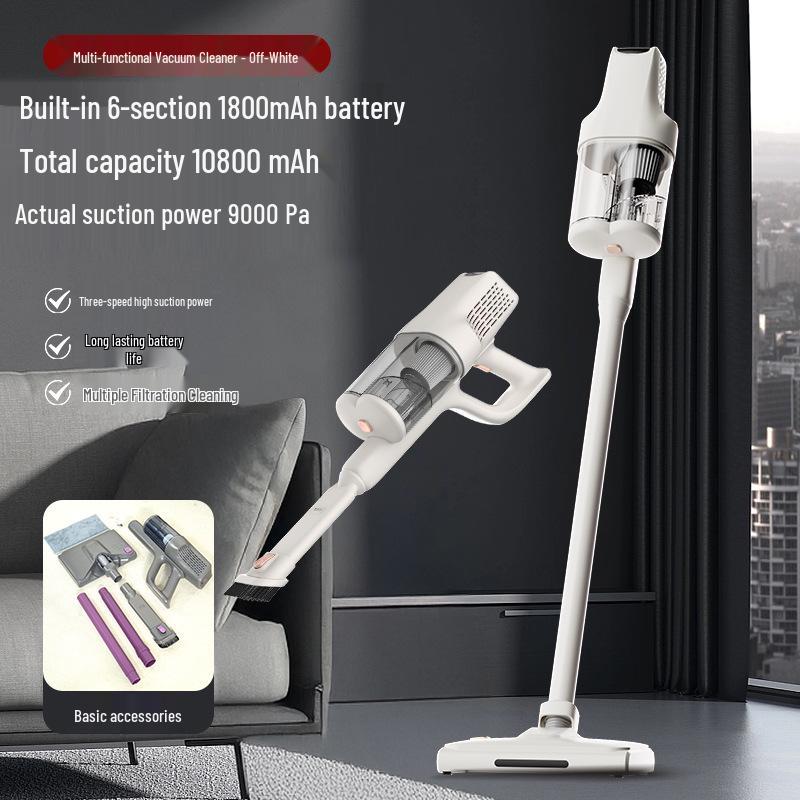 Wireless Handheld Car Vacuum Cleaner: Multi-functional High Suction Mite Remover and Mop Dust Collector
