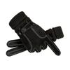 Full Finger Riding Cycling Gloves Touch Screen Fleece Lined Gloves Genuine Leather Gloves  Men