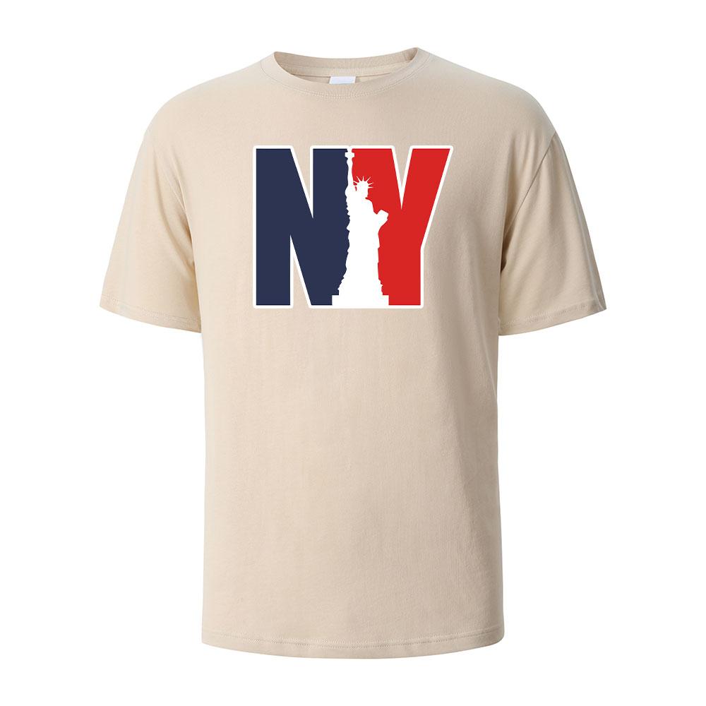 NewYork Print TShirt Summer Tees For Men Women 100 Cotton Oneck Oversize Casual Short sleeved Tops