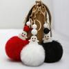 Halloween Keychain Luminous Cute Elf Plush Ball Keyring Spooky Decor Jewelry Accessory for Keys Backpack Car Party Decor