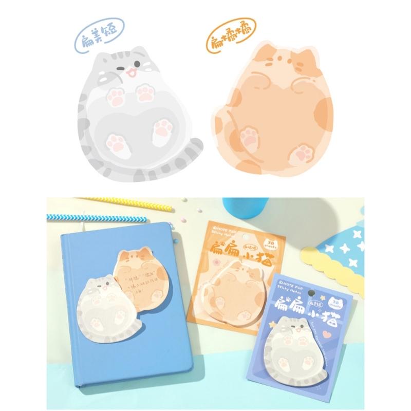 Carino Blocchetto Note Adesive per Animali Semplice Blocco Note Facile da Scrivere Blocco Note Multifunzionale Serie Gattino Note Adesive