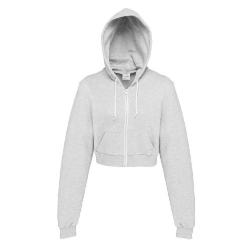 Awdis Womens/Ladies Heather Crop Hoodie