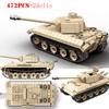 Vojenský Tank Panther PzKpfw III z druhé světové války Stavebnice WW2 Armádní Vojáci Zbraně Tiger I Těžké Tanky Kostky Dětská Hračka Dárek
