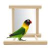 Parrot Toys Bird Toys Mirror: Round Bird Mirror