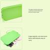 Large Capacity Silicone Cosmetic Organizer Solid Color Portable Makeup Pouch  for Outdoor