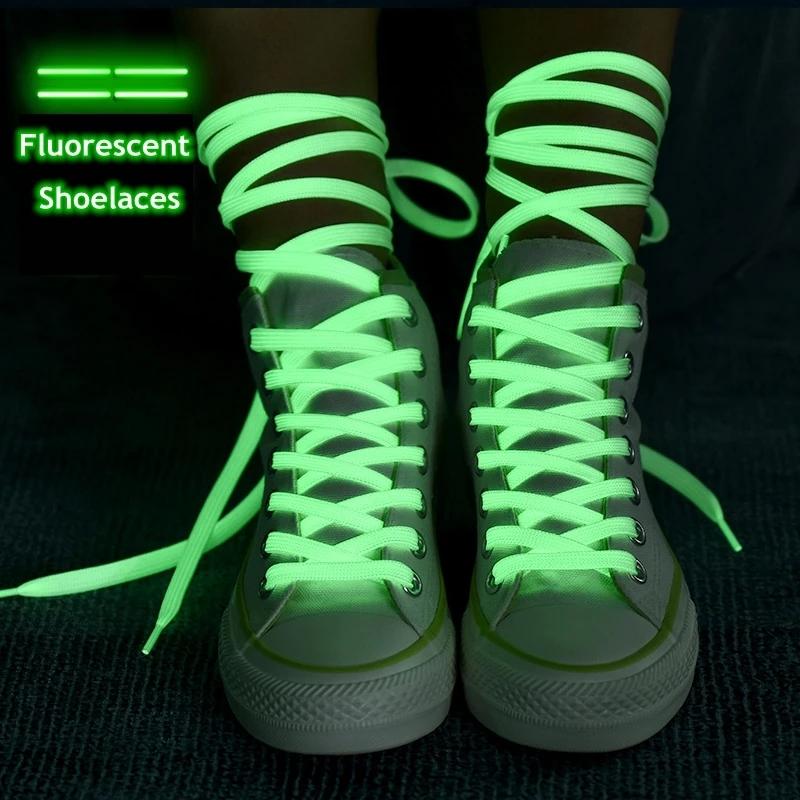 1 Paar leuchtende Schnürsenkel für Herren und Damen, leuchtende LED-Fluoreszenz-Schnürsenkel für Turnschuhe, Segeltuchschuhe, Saitenlänge 80 cm/100 cm/120 cm/140 cm