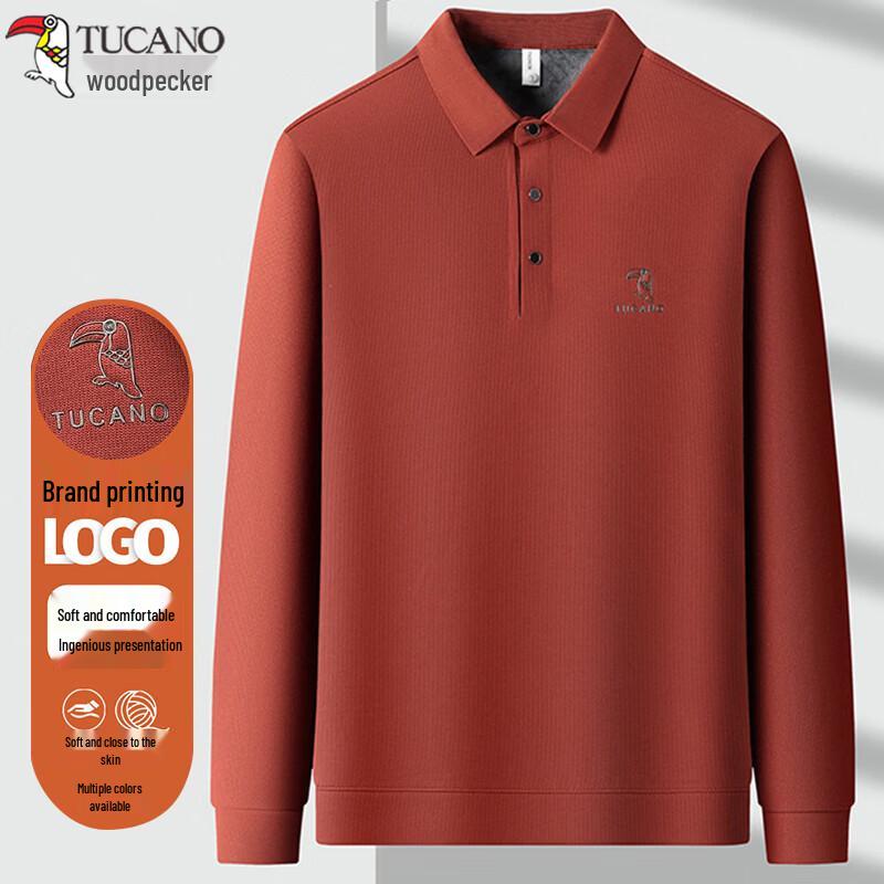 TUCANO Men's Versatile Long-Sleeve Polo Shirt