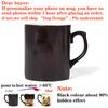 Personalisierbare Tasse mit Namens-Textfarbwechsel, personalisierbar mit Ihrem Foto, Keramik-Zaubertasse für Tee/Milch, einzigartiges Geschenk für Freunde