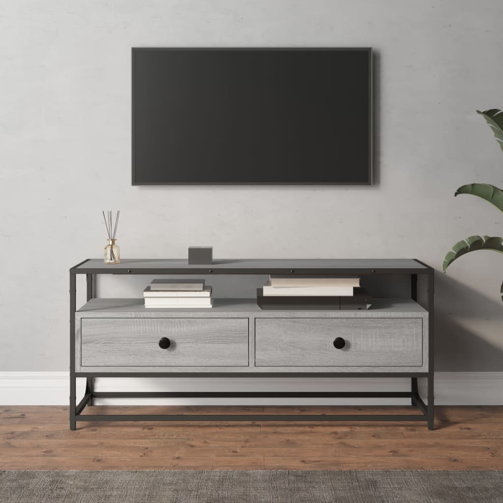 TV Cabinet Gray Sonoma 100x35x45 cm Particleboard