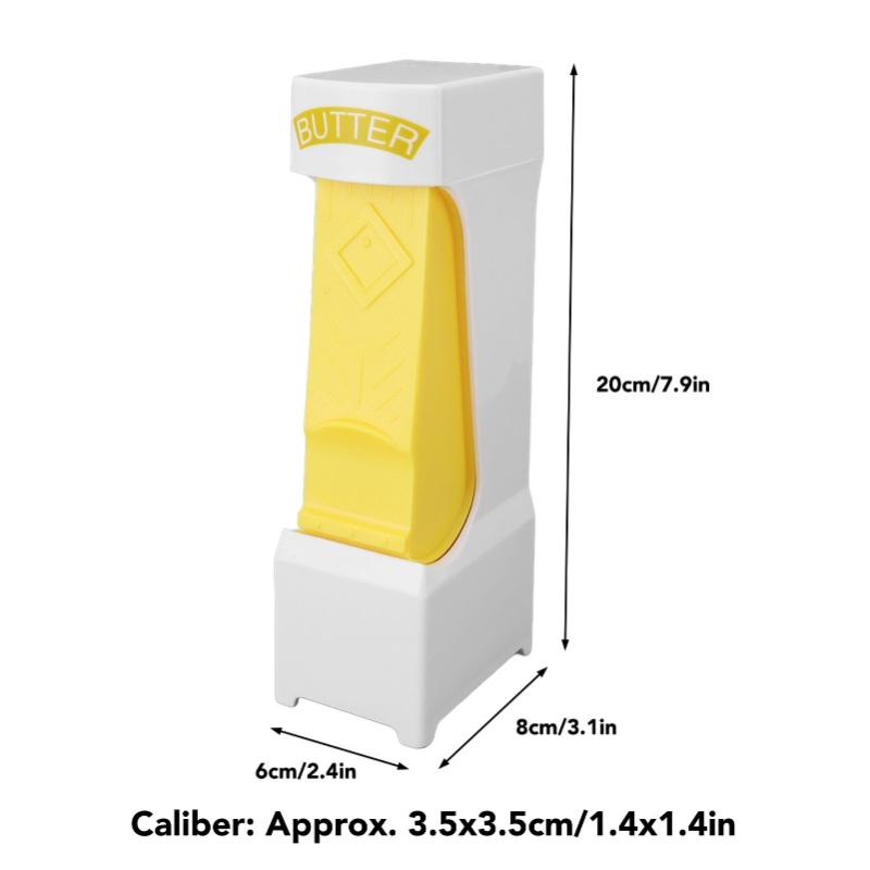 Stick Butter Cutter ABS One Click Butter Cheese Dispenser Cutter With Stainless Steel Blade For Making Breads Cakes