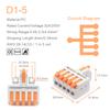 5/10PCS Mini 1 In Multiple Out Quick Cable Connector With Screw Hole Compact Butt Push-in Splitter Splice Terminal Block