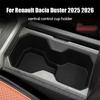 For Renault Dacia Duster 2026 2026 Car Water Cup Holder Central Control Drinks Holder Silicone Storage Tray Interior Accessories