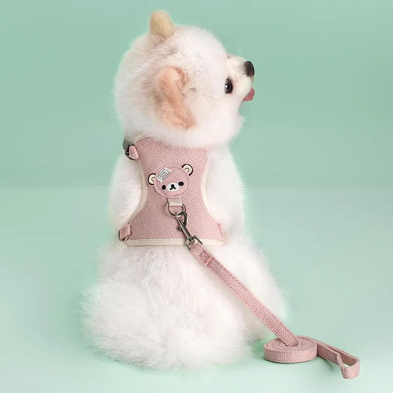Pet Dog Harness Lead Leash Set Adjustable Puppy Kitten Vest Harness Small Medium Dog Cat Collar Chihuahua Pet Dog Accessories