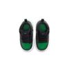 Jordan Leder Komfortable Dämpfung Abriebfest Atmungsaktiv Mittelhoch Vintage Basketballschuhe Schwarz Grün AV7944-013