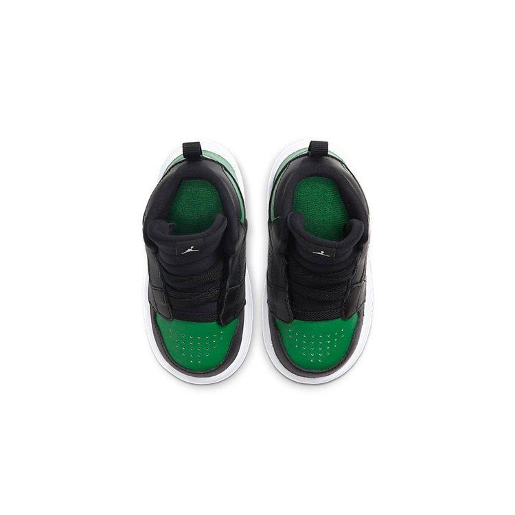 Jordan Leder Komfortable Dämpfung Abriebfest Atmungsaktiv Mittelhoch Vintage Basketballschuhe Schwarz Grün AV7944-013