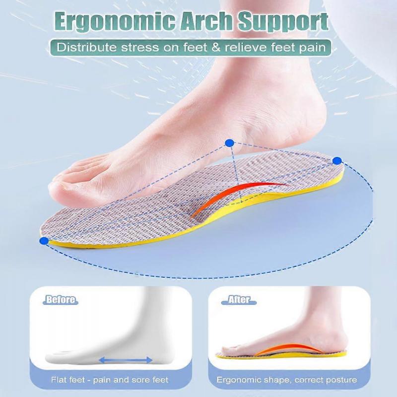 Supinations-Einlegesohlen für Überpronation & Fußausrichtung Orthopädische Einlagen für Männer und Frauen Korrektive Fußstützen zur Linderung von Supination