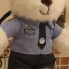 Boutique Internet Celebrity Police Bear Plush Toy Traffic Police Bear Small Pendant Keychain Doll Uniform Teddy Bear Pendant