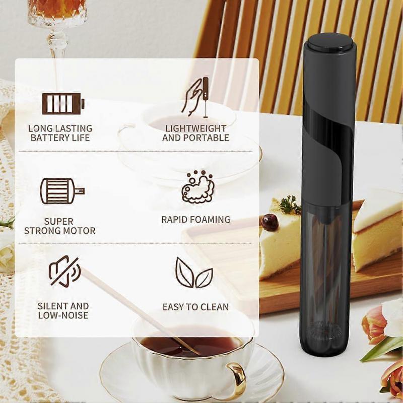 Premium Handheld Milk Frother, Powerful Electric Whisk Foam Maker for Coffee, Lattes & Matcha, Hot Chocolate Less