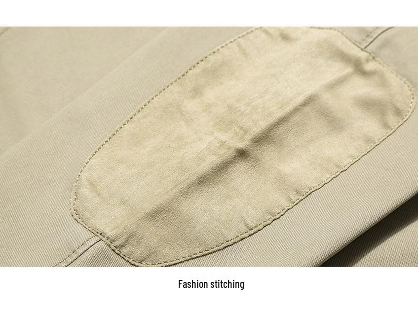 Men's Casual Water-Washed Cotton Suit Jacket - Spring/Autumn, Thin Fit