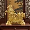 Creativo Ottone Cavallo e Scimmia Simpatica Statuetta Portachiavi Ciondolo Ornamenti per Scrivania Casa Ufficio Giocattoli Divertenti