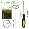 Top Quality round Gardening Thimble round Top Stake for Lawn Cloth Weed Barrier Camping Tent Fixing Spike