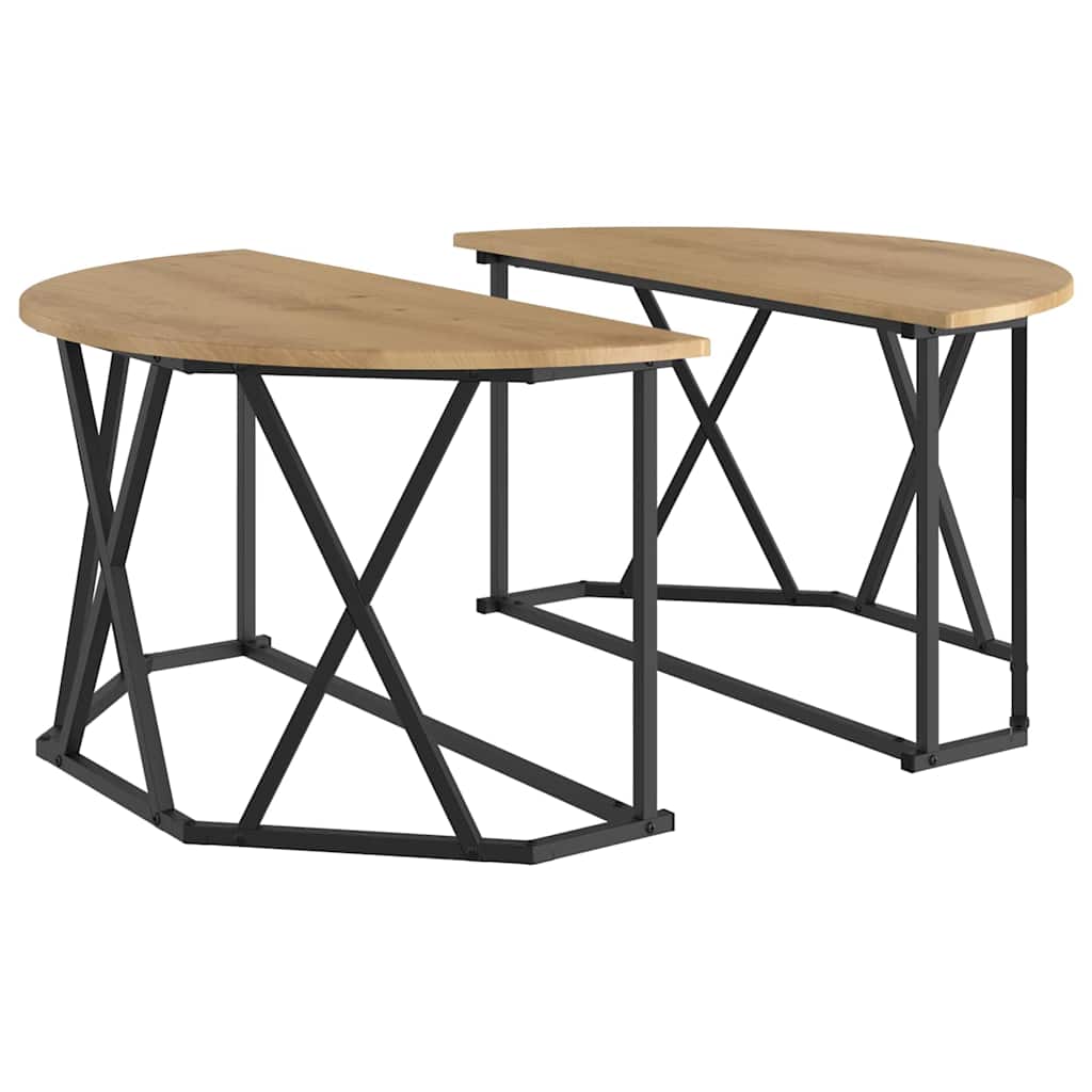 Artisan Oak Coffee Table 80 X 80 X 42 Cm
