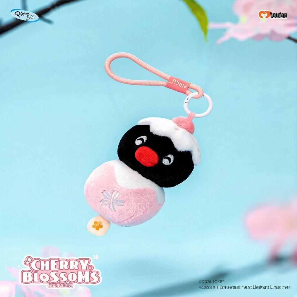 Portachiavi Peluche Pinguino Originale Bambola Ornamento per Zaini