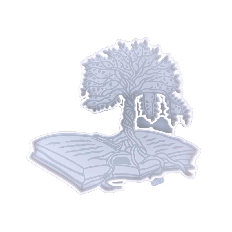 

Book Page Epoxy Resin Mold Tree Silicone Molds DIY Art Wall Craft for Home Liveing Room Hanging Decorations 1 чистый