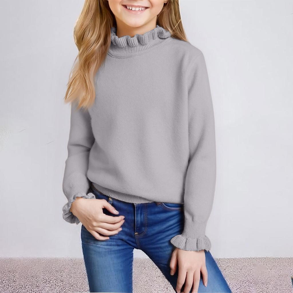 Children's Fashion Casual Cardigan Knitted Long Sleeve  Top