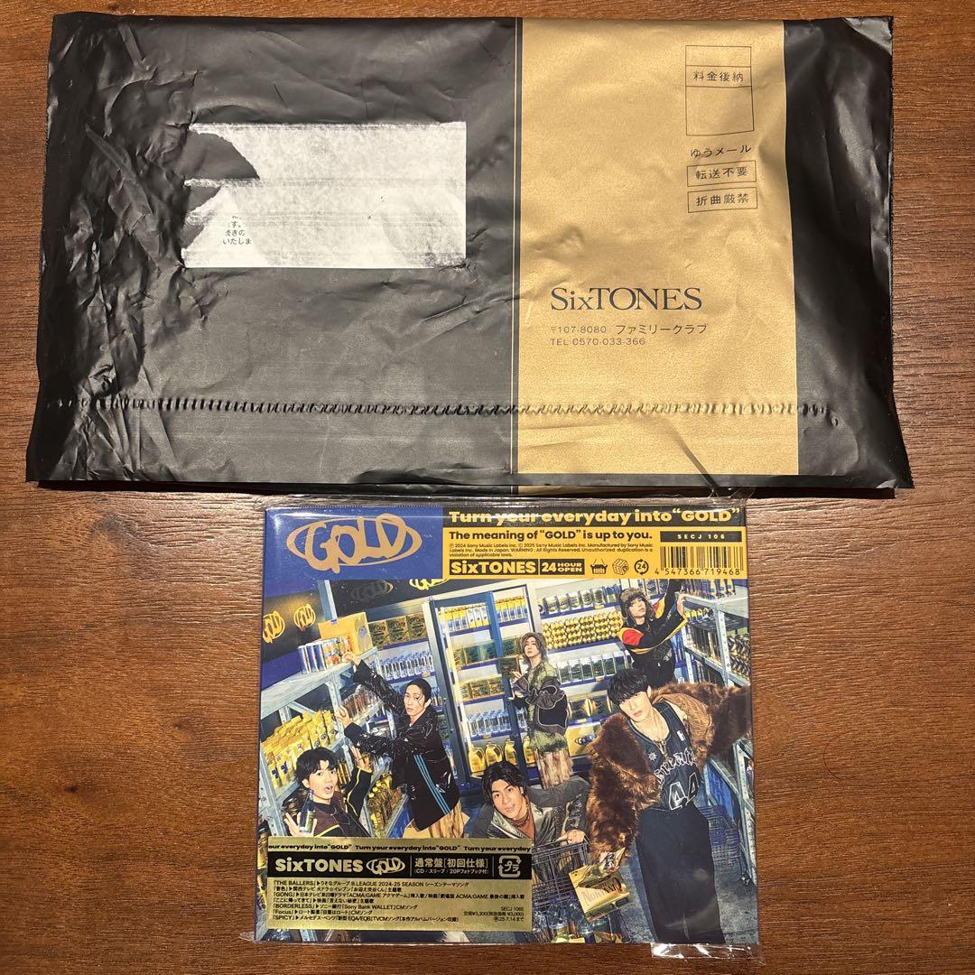 

[USED] SixTONES GOLD regular edition with fan club members exclusive calendar