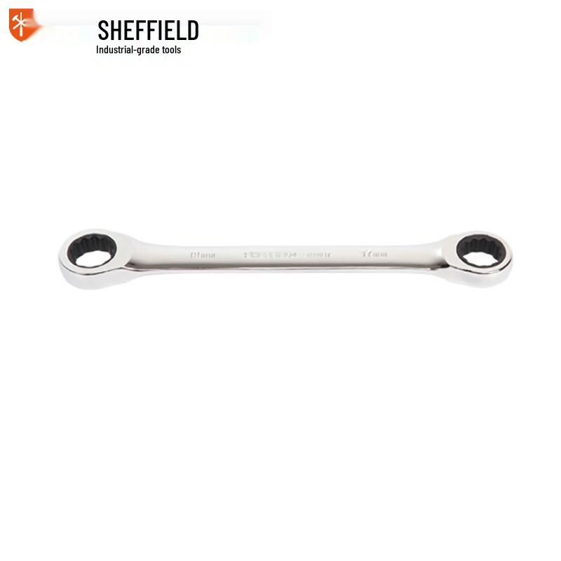SHEFFIELD Metric Precision Polished Double Box End Ratchet Wrench