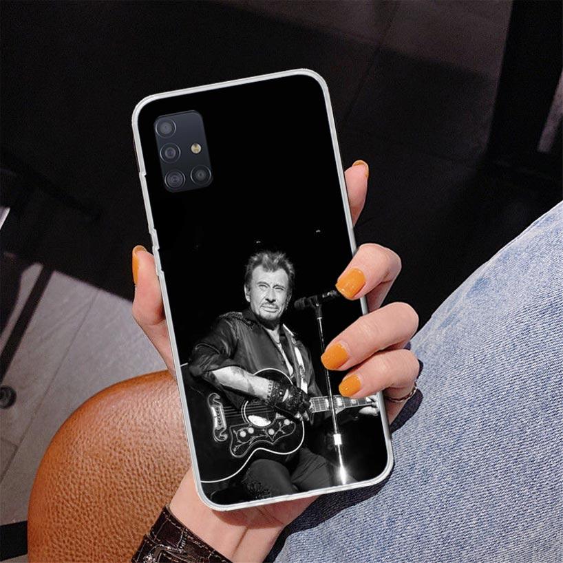 Johnny Hallyday Music Phone Case For Samsung Galaxy A52 A32 A22 A12 A51 A31 A50S A30S A20S A10S Note 20 Ultra 10 Plus S10 A72 A7