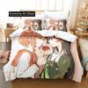 Kawaii Toji no Miko Bedding Set Single Twin Full Queen King Size Bed Set Adult Kid Bedroom Duvetcover Sets Anime Girls Bed