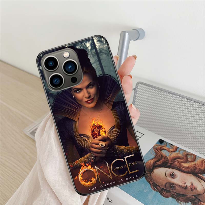 Evil Queen Once Upon A Time Phone Case For Iphone 17 Air 16 15 Pro Max 14 Plus 16E Coque 13 Pro 12 Mini 11 Clear Cover Silicone