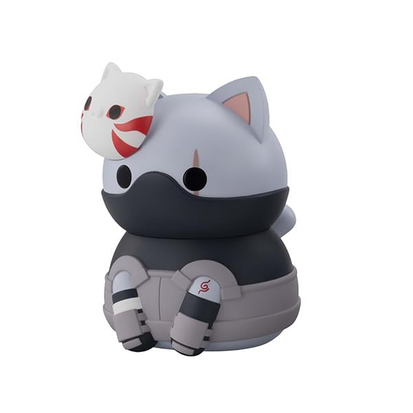 MEGA CAT PROJECT NARUTO Shippuden Big Nyart! Series 2 Hatake Kakashi Anbu, Approximately 100mm, Pre-painted PVC Figure