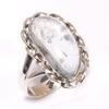 Natural Aquamarine Gemstone Handmade 925 Solid Sterling Silver Ring Size 9 p6C22