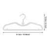 Space Saving Short Neck Hanger with Silicone Coating Anti Slip Rubber Paint Clothes Hanger for Small Wardrobes