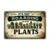 Vintage Metal Poster Wall Art Sarcastic Plants Sign For Living Room