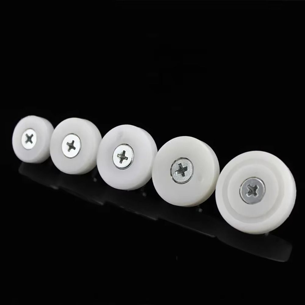 1Pcs With Screw Cabinet Moving Wheel Nylon Metal Sliding Door Roller  Furniture
