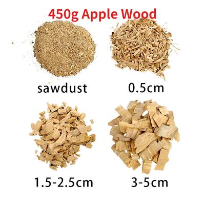 450g Apple Wood Chips For Smoke Generator Smoking Sawdust Wooden BBQ Tools Grilling Chunks Flavor Cook for Bacon