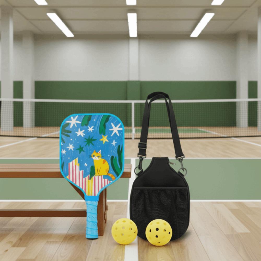 Colorful Kid's Pickleball Set Lightweight Children's Pickleball Rackets  Outdoor Sports