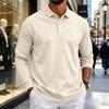 Herren Langarmhemd Button-Down-Kragen Farbe Entspannte Passform Lässig